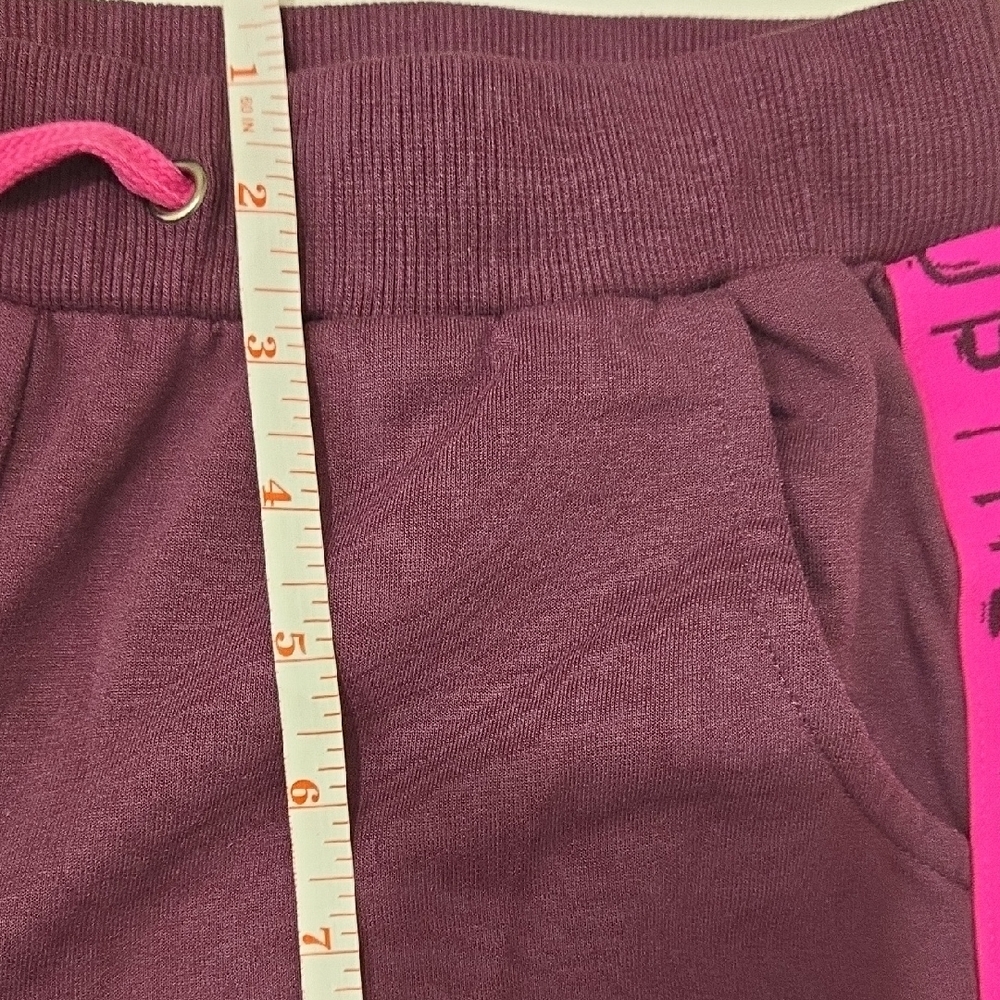Jessica Simpson Joggers in Deep Purple with Pink Trim - Picture 7 of 9